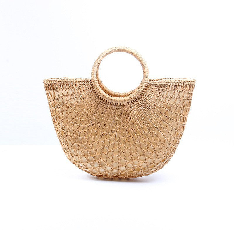 Damen Handgefertigte Strohtasche Brehn