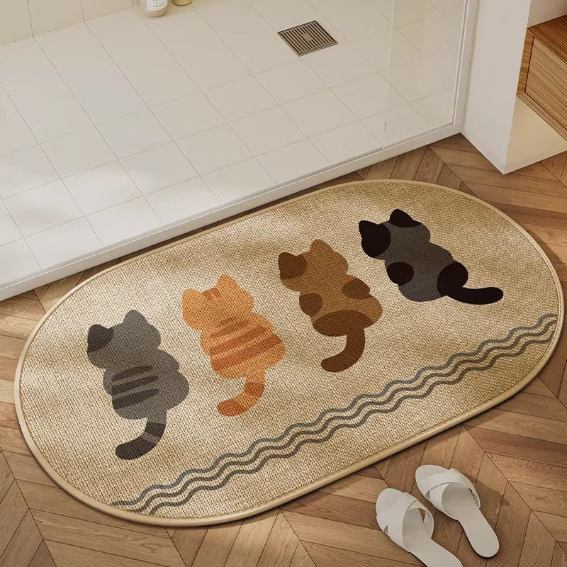 Charmante Hunde-Themen-Badematte Brehn
