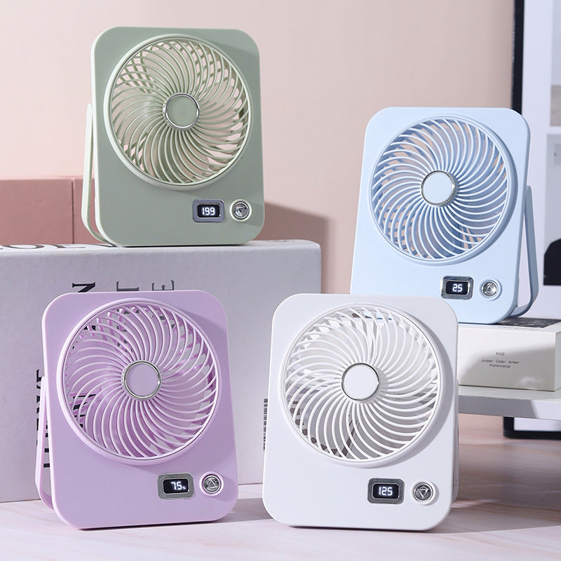 Damen tragbarer Tischventilator mit digitaler Geschwindigkeitsanzeige Brehn