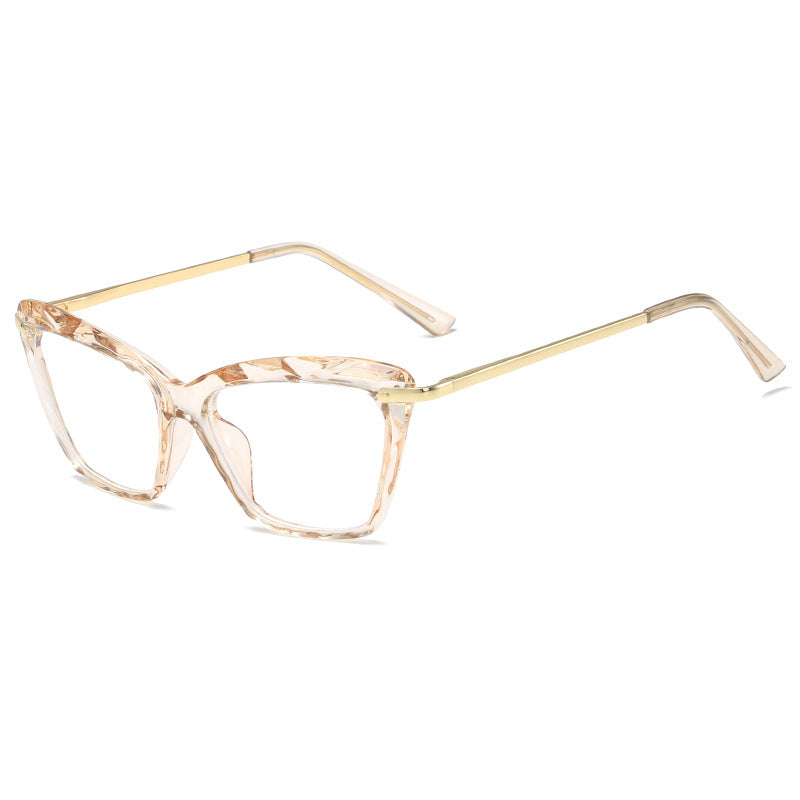 Damen modische große Brille mit elegantem Metallrahmen Brehn