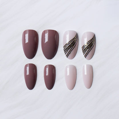 Elegantes Stiletto-Design-Nagelkunst-Set