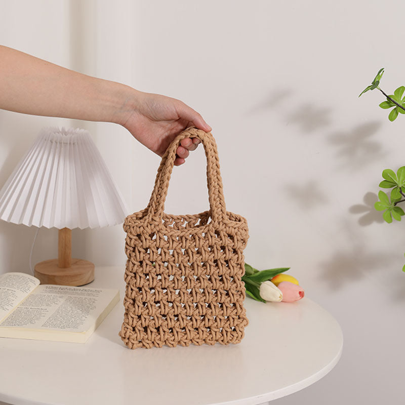 Damen Stilvolle geflochtene Handtasche Brehn