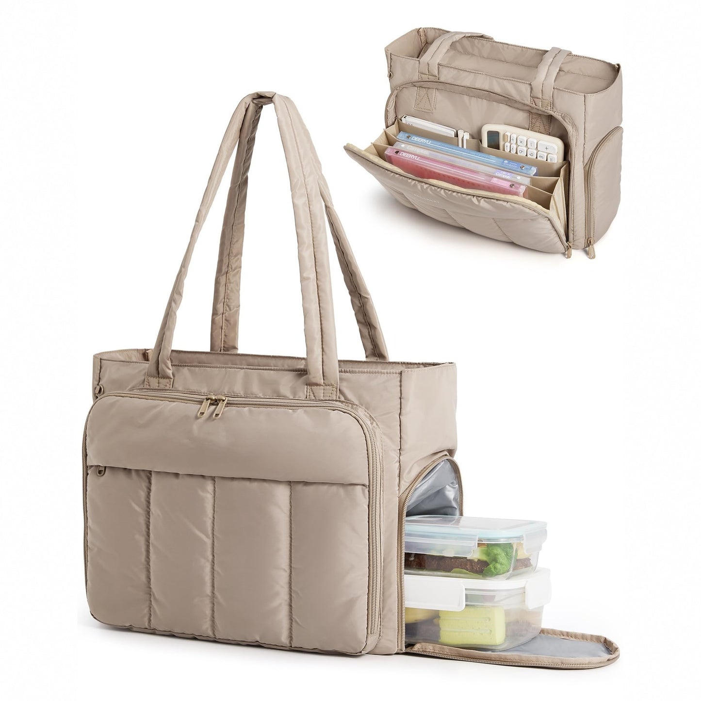 Isolierte Lunch-Tasche mit Praktischem Fächersystem Brehn