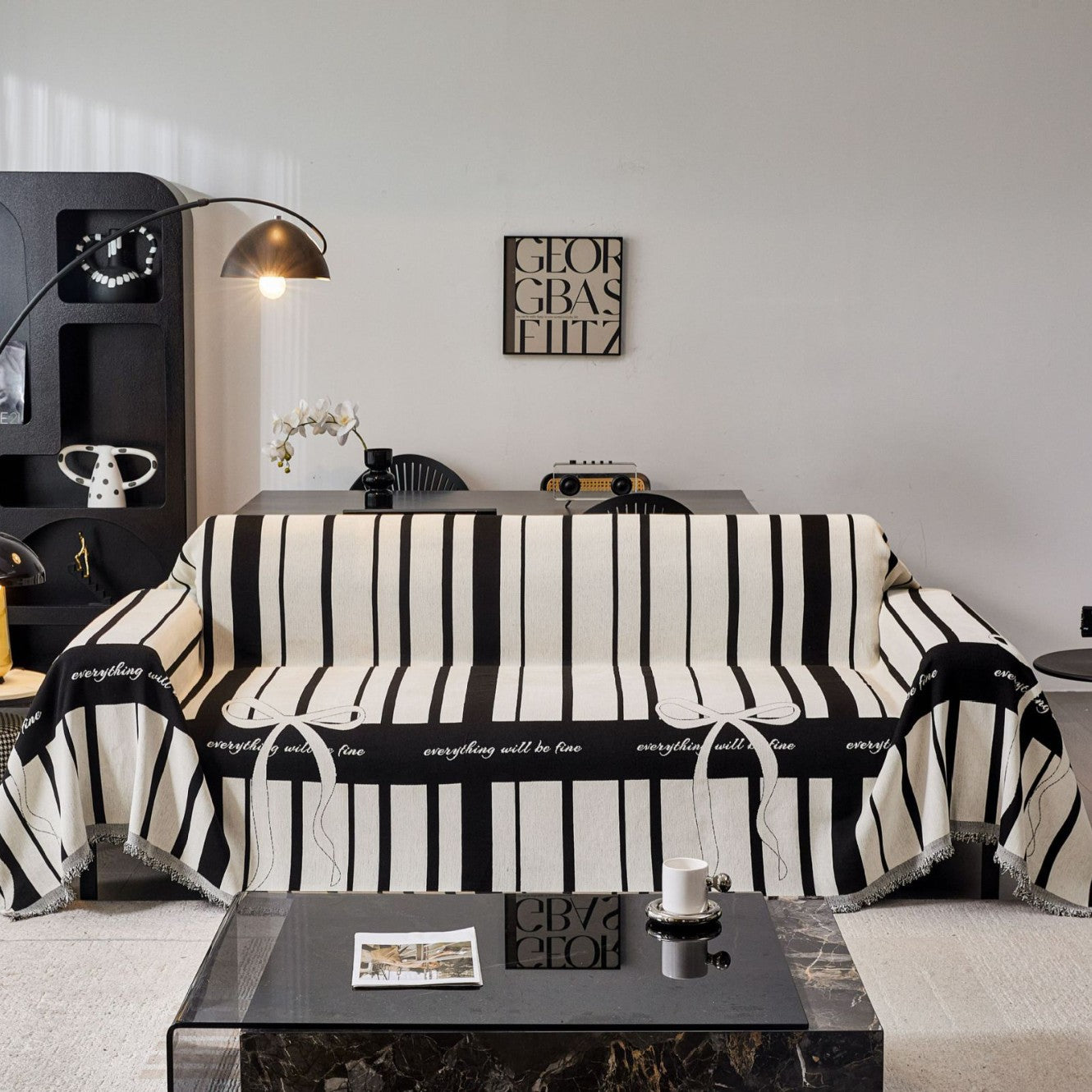 Elegante Texturierte Sofa-Decke