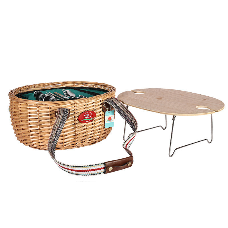 Damen Picknickkorb mit praktischem Klapptisch Brehn
