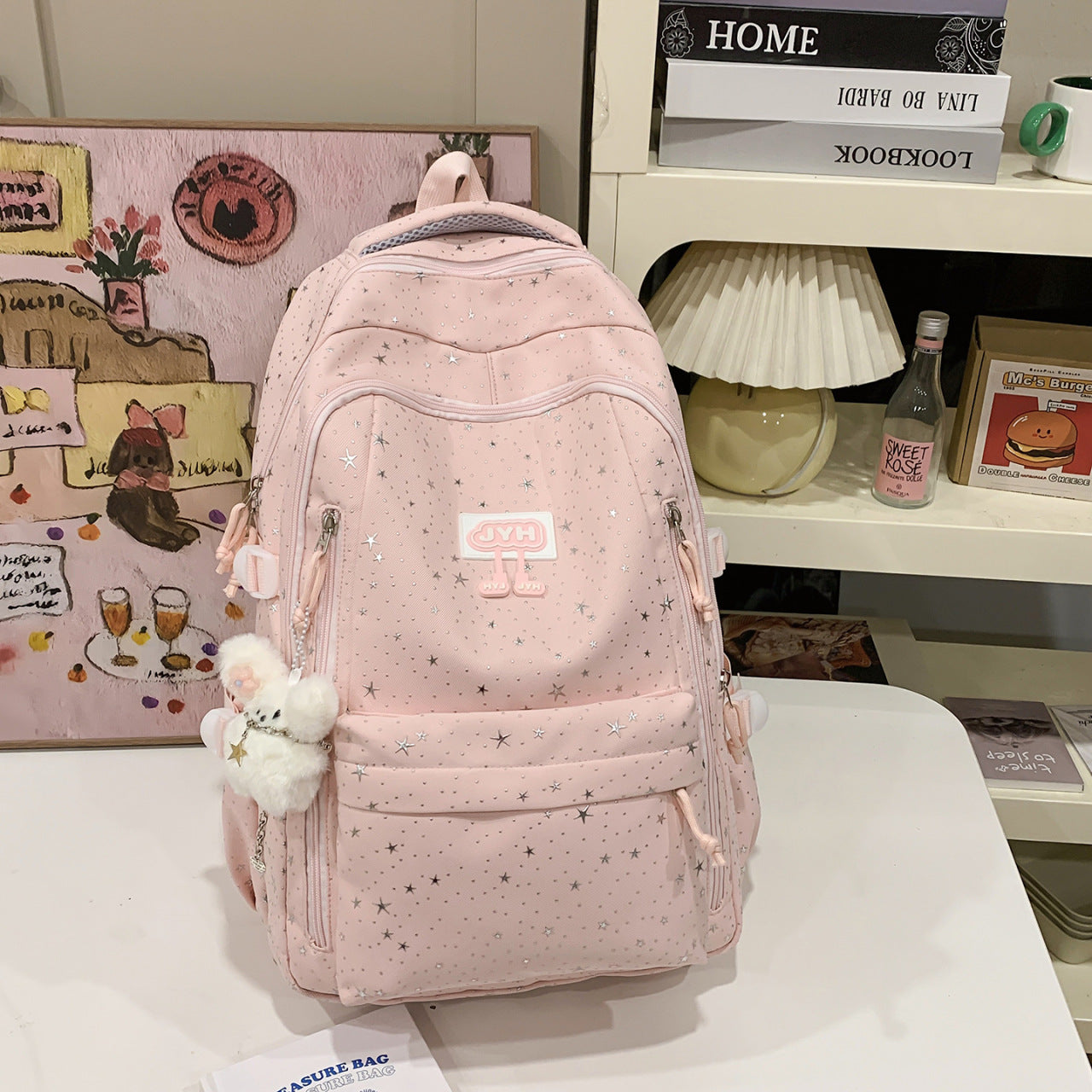 Sternen-Print Mode Schulrucksack Brehn
