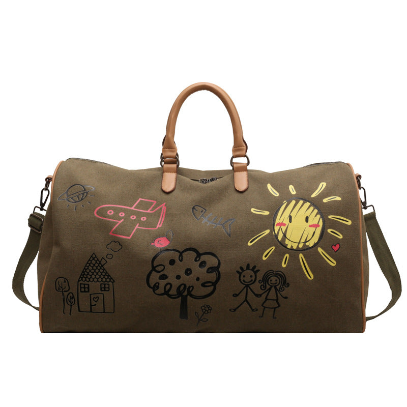 Künstlerische Reise-Duffel-Tasche Brehn