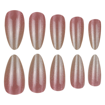 Elegante Glitter Ombre Press-On Nägel Brehn