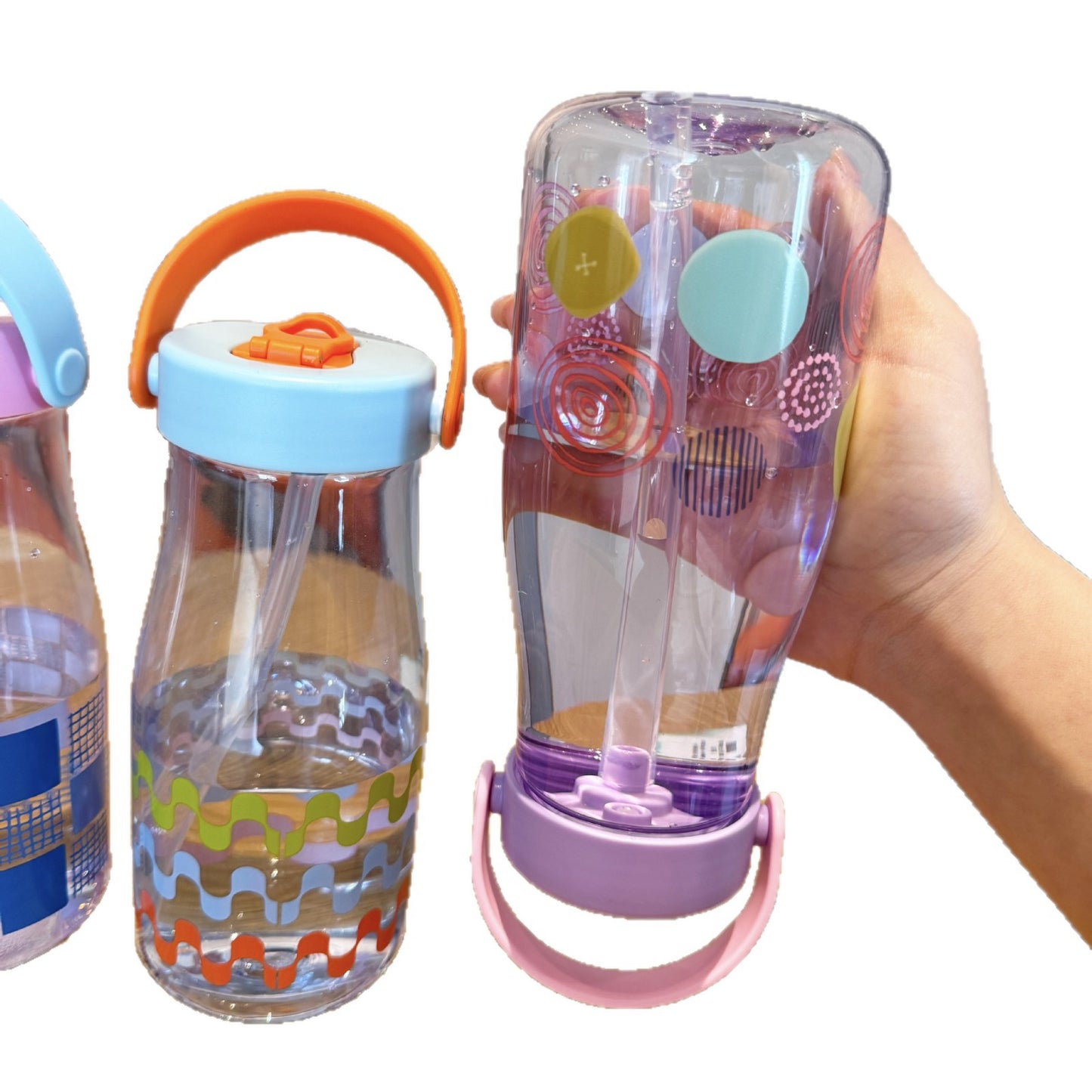 Damen kreative Trinkflasche mit Silikon-Trageschlaufe Brehn