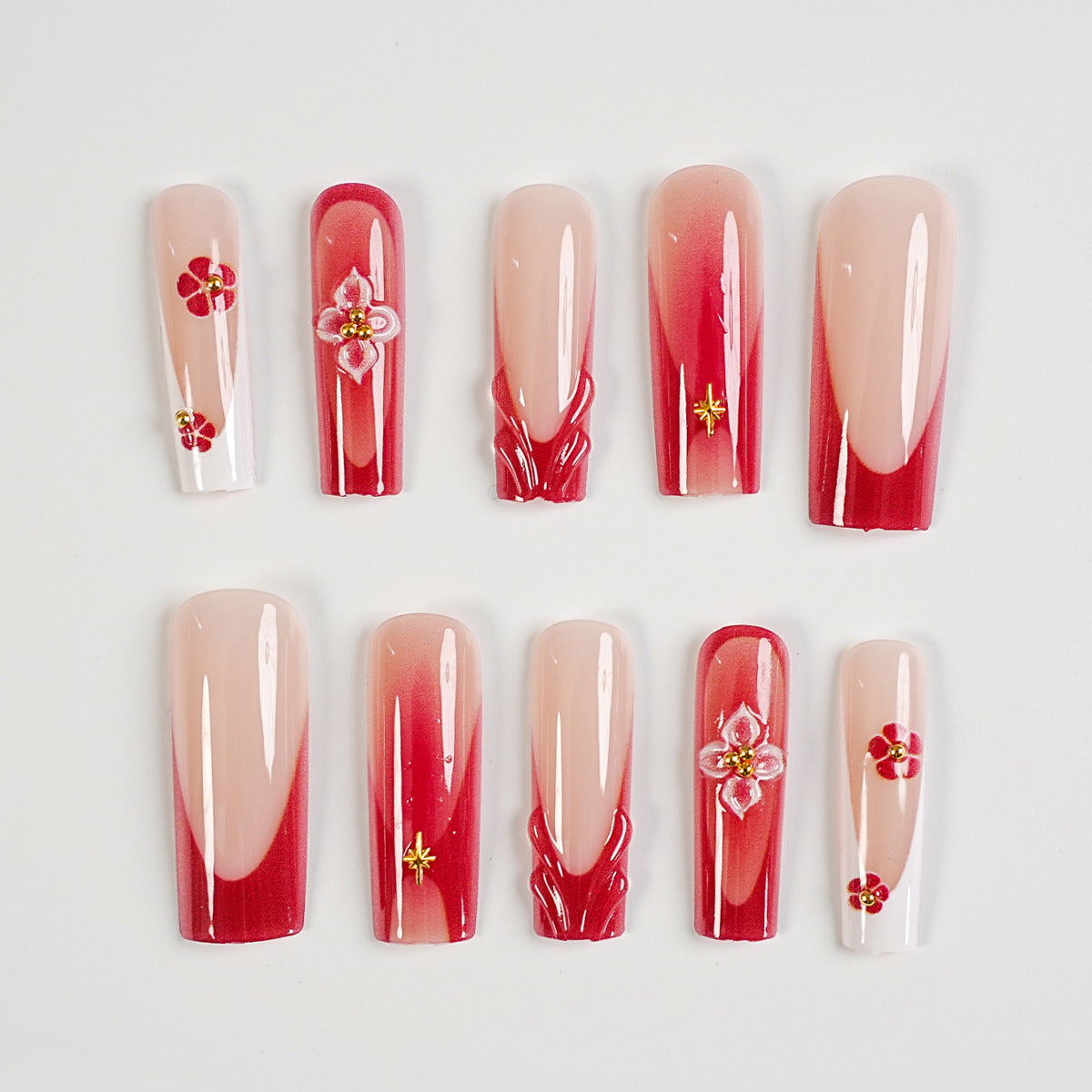 Premium Dekorative Press-On Nagelkunst Kollektion
