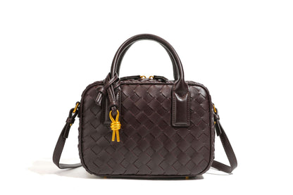 Texturierte Leder Boutique-Handtasche Brehn