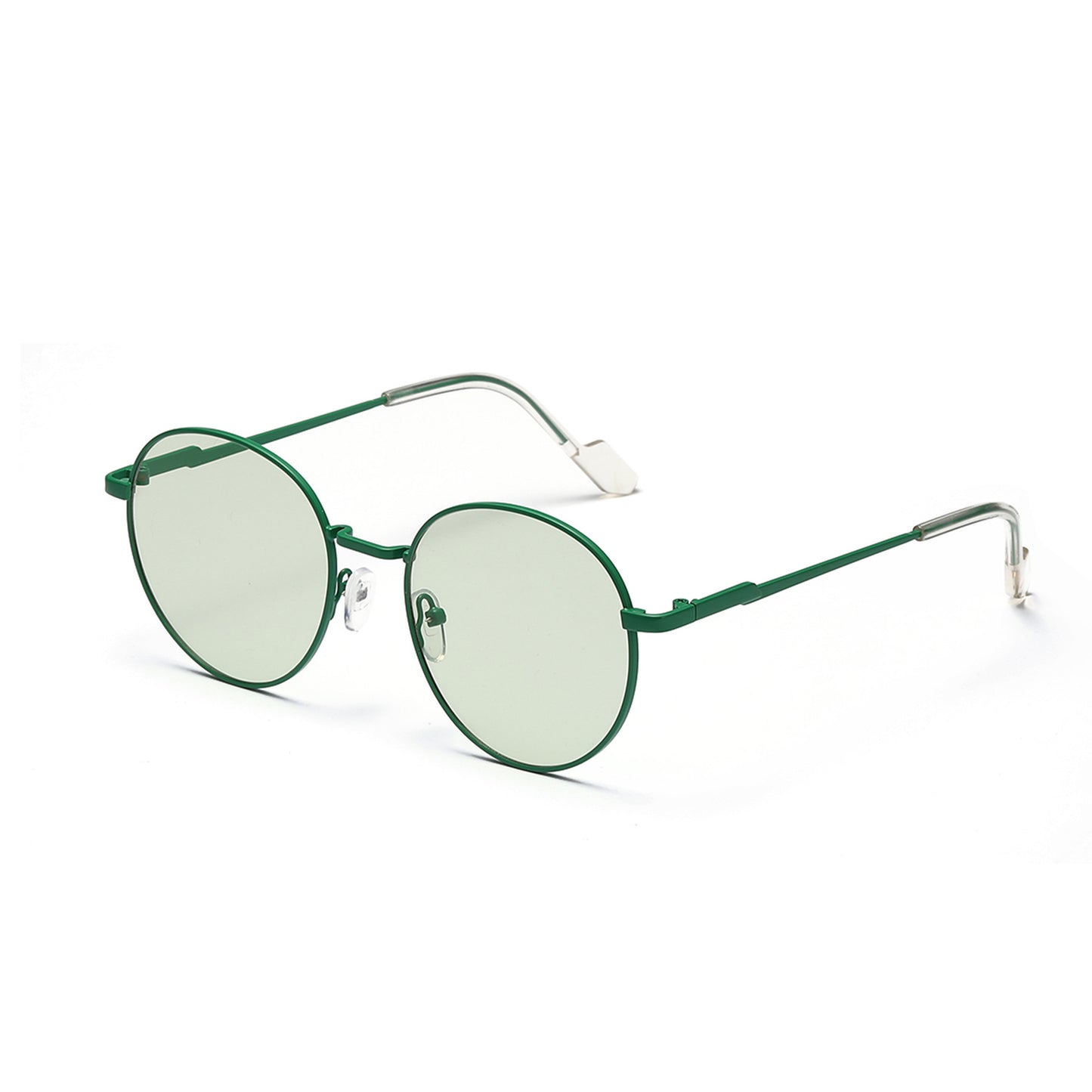 Damen runde Sonnenbrille mit luxuriösem Metallrahmen und UV-Schutz Brehn