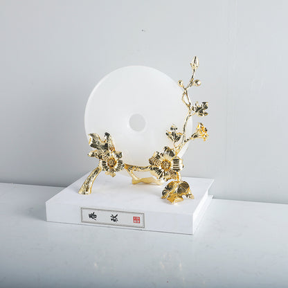 Luxuriöse florale dekorative Diskhalter