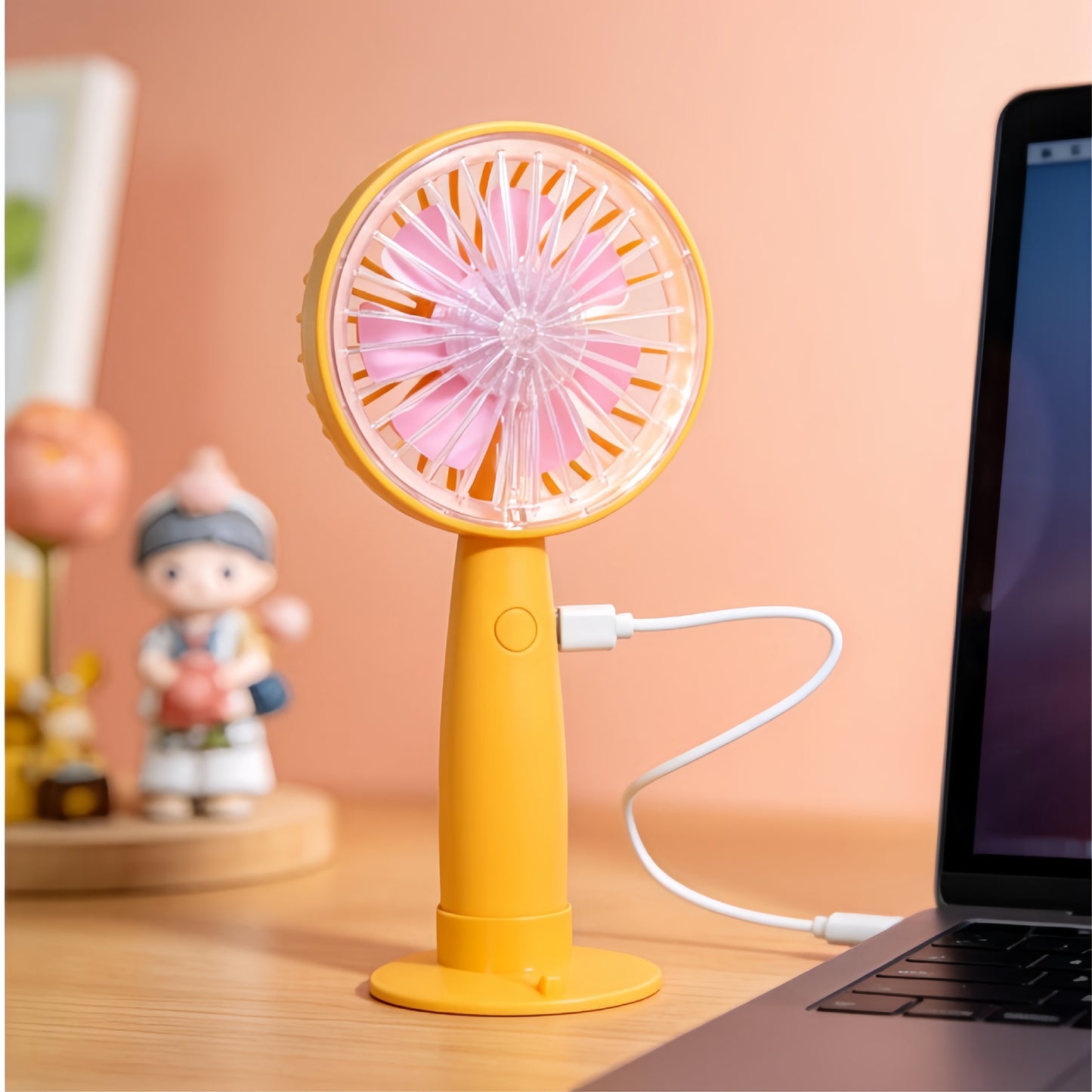 Damen tragbarer Handventilator mit USB-Anschluss und innovativem Design Brehn