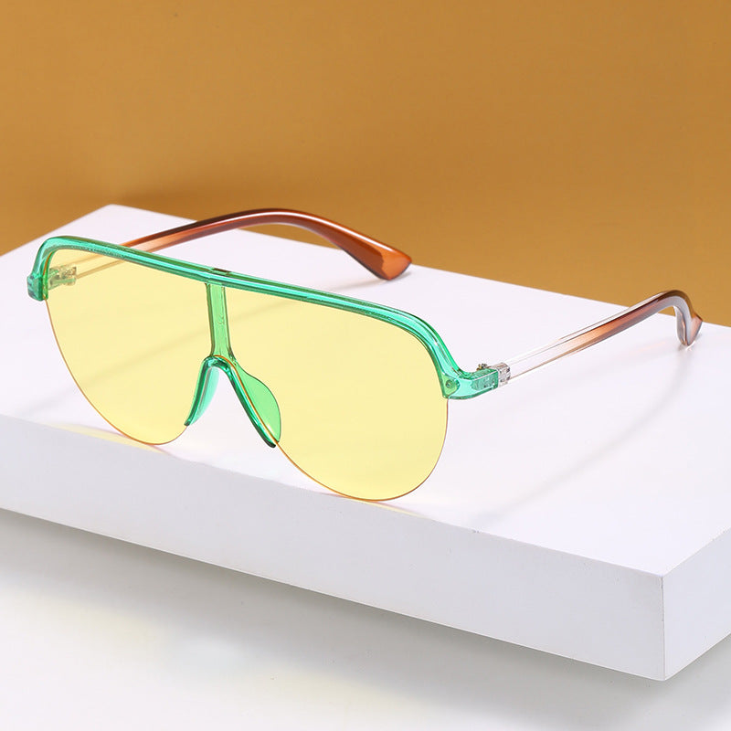 Damen oversized Visier Sonnenbrille Brehn
