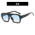 Damen oversized Sonnenbrille mit markantem Rechteckrahmen Brehn