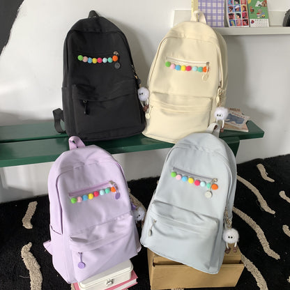 Praktischer Rucksack mit Farbenfrohen Applikationen Brehn