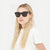 Damen oversized Sonnenbrille mit abgerundetem eckigem Rahmen und UV-Schutz Brehn