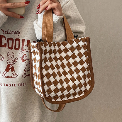 Strukturiert Gewebte Handtasche