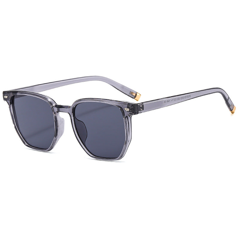Damen modische transparente Sonnenbrille im eleganten Hexagon-Design Brehn