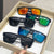 Damen modische Sonnenbrille im geometrischen Design Brehn