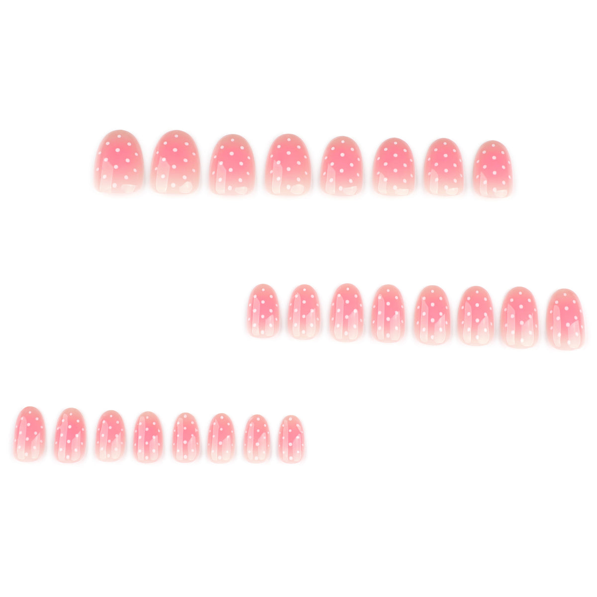 Kunstvolle Nagelkunst im sanften Ombre-Look mit Punkten Brehn