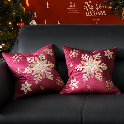 Dekoratives Weihnachts-Wurfkissen mit Hirschsilhouette