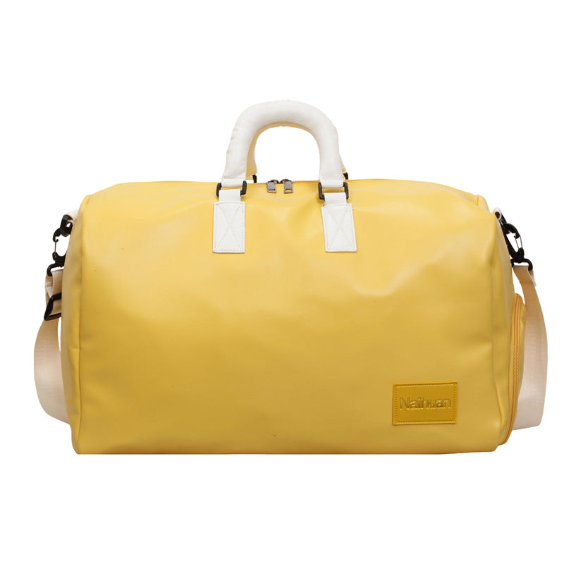 Premium Leder Reise-Duffel-Tasche