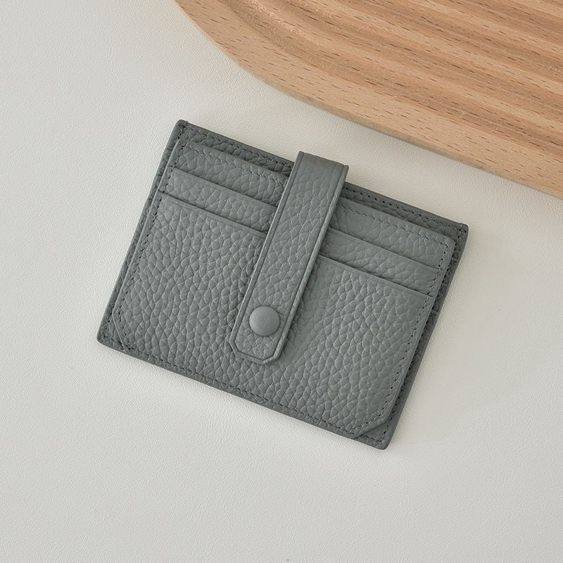 Premium Leder Snapverschluss Kartenhalter Brehn