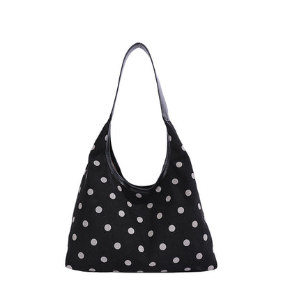 Polka Dot Wildleder Einkaufstasche