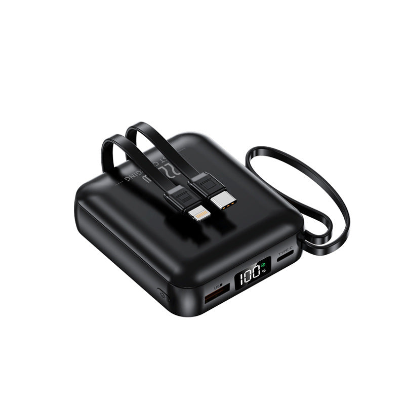 Tragbare Powerbank mit Dual-Usb-C Anschluss und Digitaler Ladestandsanzeige Brehn