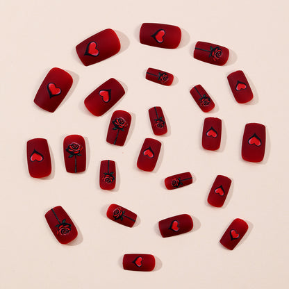 Romantische 3D Blumennagelkunstverlängerungen Brehn