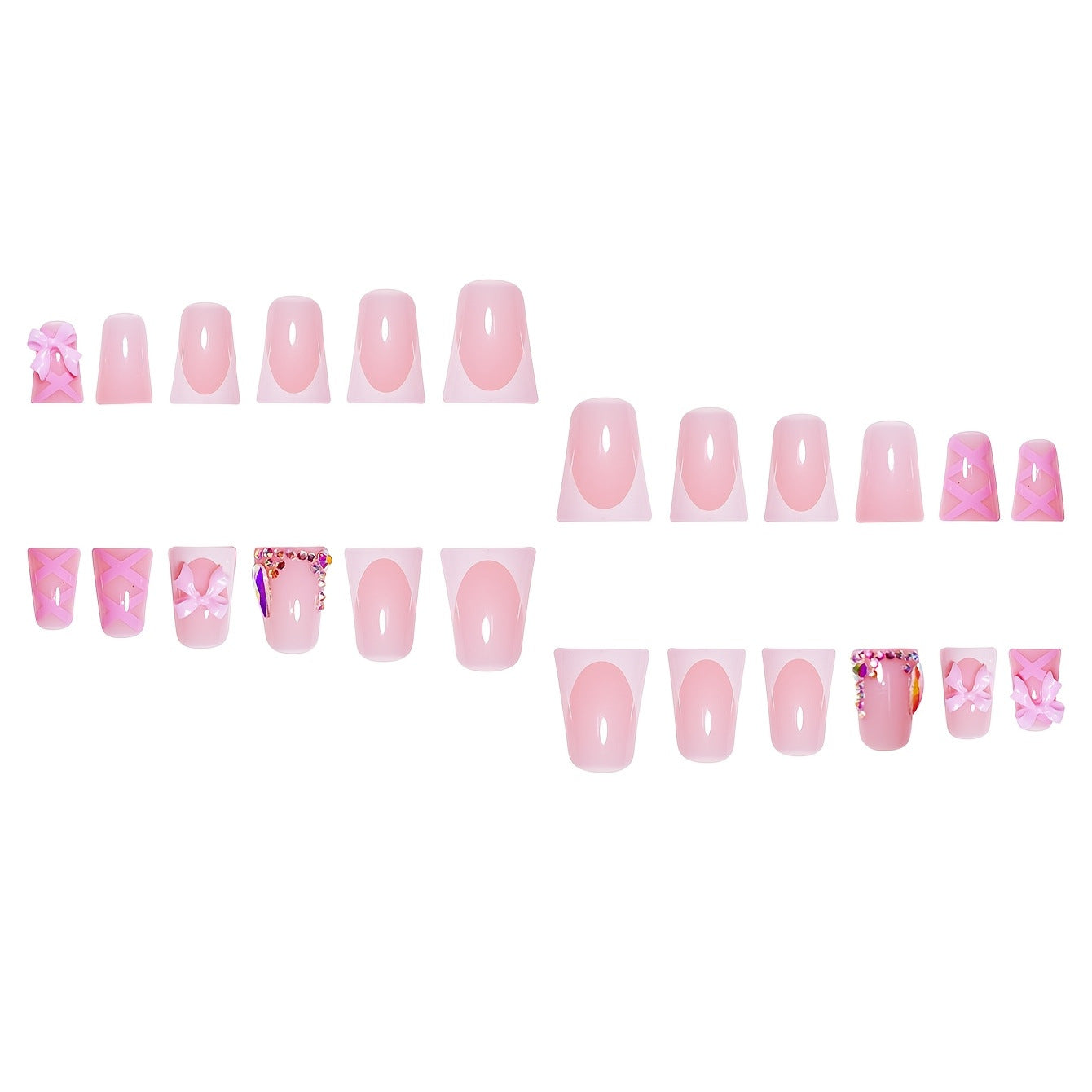 Dekoratives Press-On Nagelkunst Set Brehn