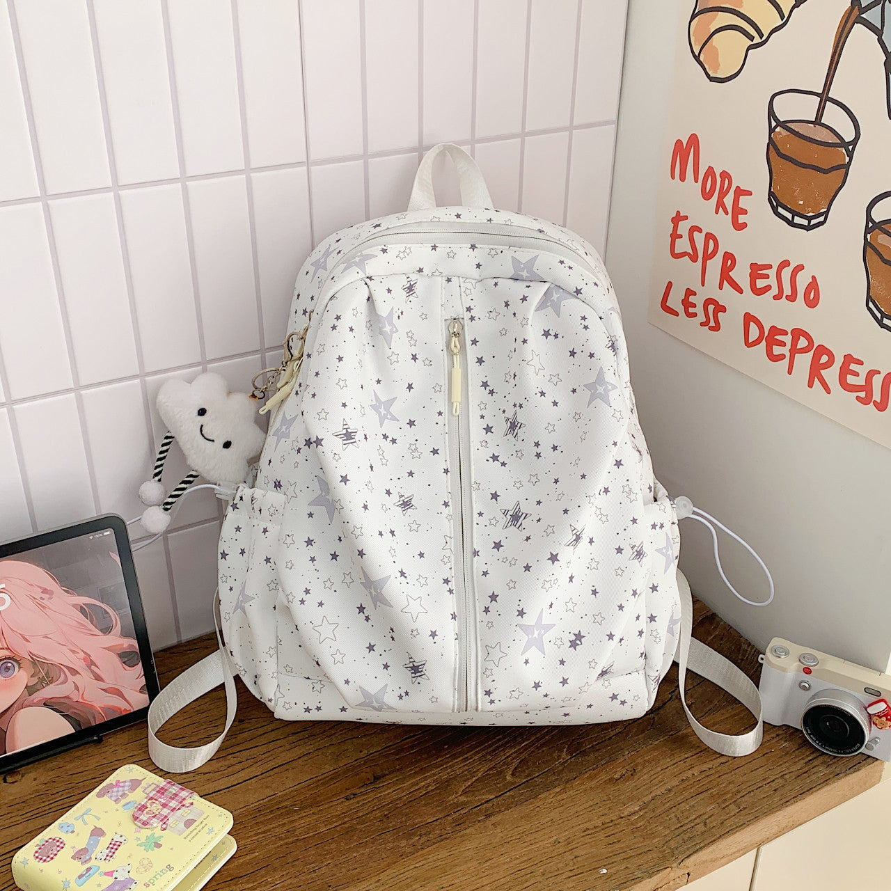 Sternenmuster-Alltags-Rucksack