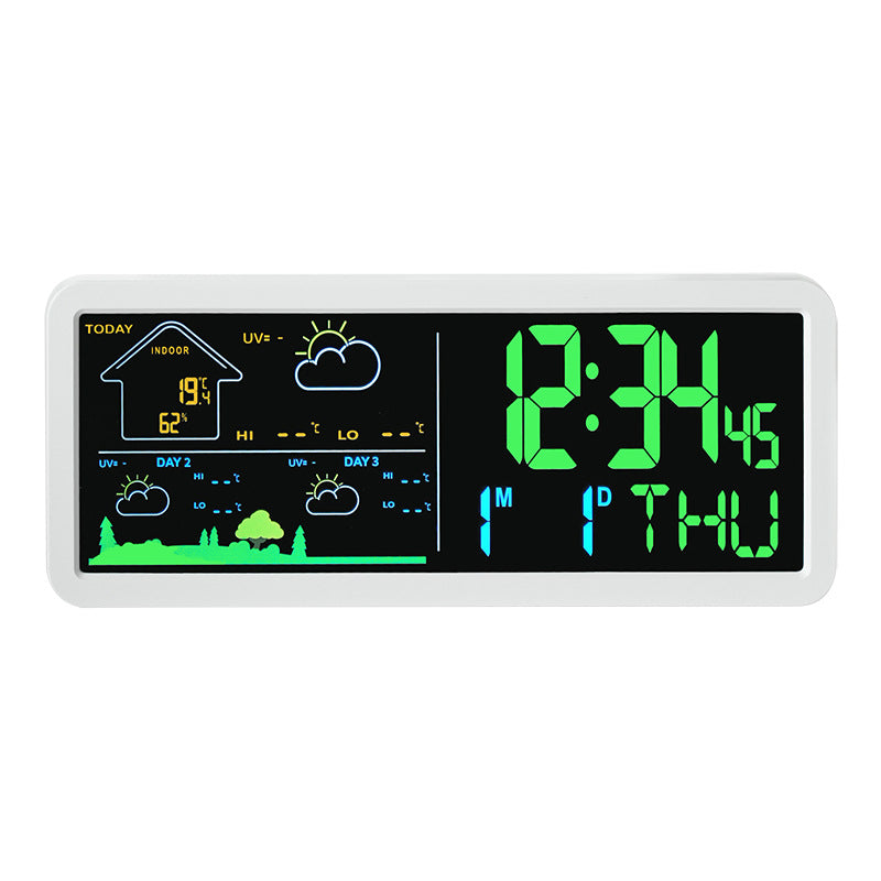 Digitaler Wetterprognosewecker mit Hygrometer Brehn