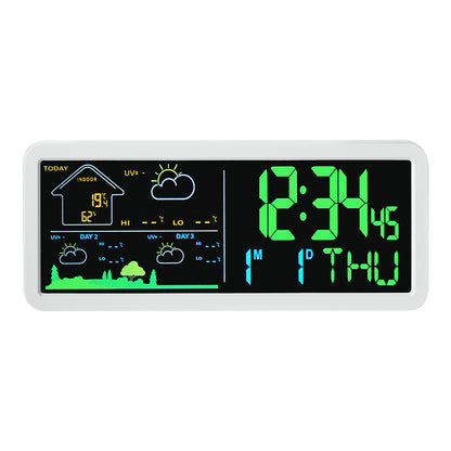 Digitaler Wetterprognosewecker mit Hygrometer Brehn