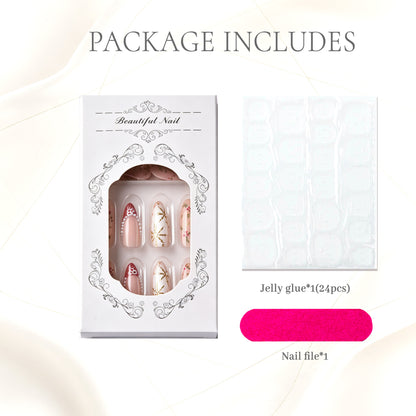 Dekoratives Floral Press-On Nagelset