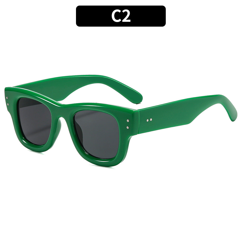 Retro-inspirierte stilvolle quadratische Sonnenbrille