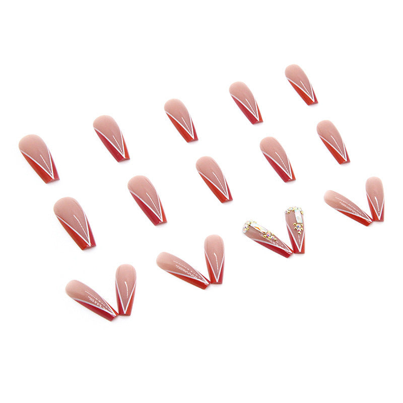 Kunstnagelspitzen mit Neonverzierung Brehn
