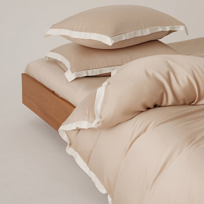 Luxuriöses Satin-Gefühl Bettbezug Set