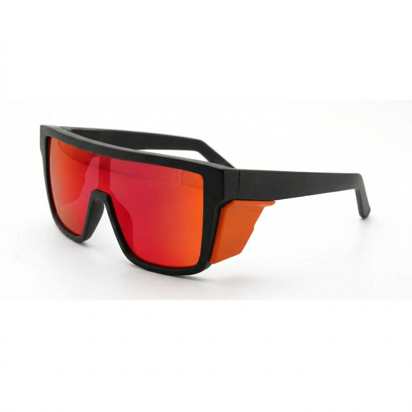 Damen Sportsonnenbrille im modernen Design mit breitem Rahmen und polarisierenden Gläsern Brehn