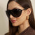 Damen Cat-Eye Sonnenbrille mit einzigartigem Design und schützendem UV-Filter Brehn