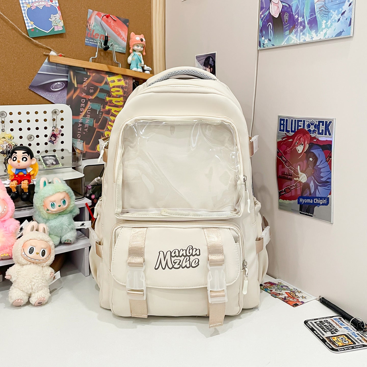 Transparente Mehrfach-Taschen-Schul-Rucksack