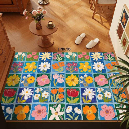 Blumenmuster Dekorative Fußmatte Brehn