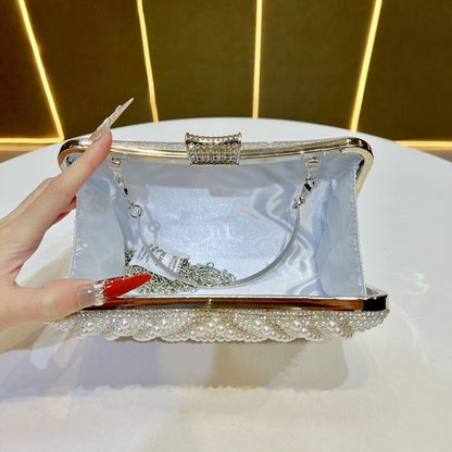 Glamouröse Perlenbestickte Abendhandtasche