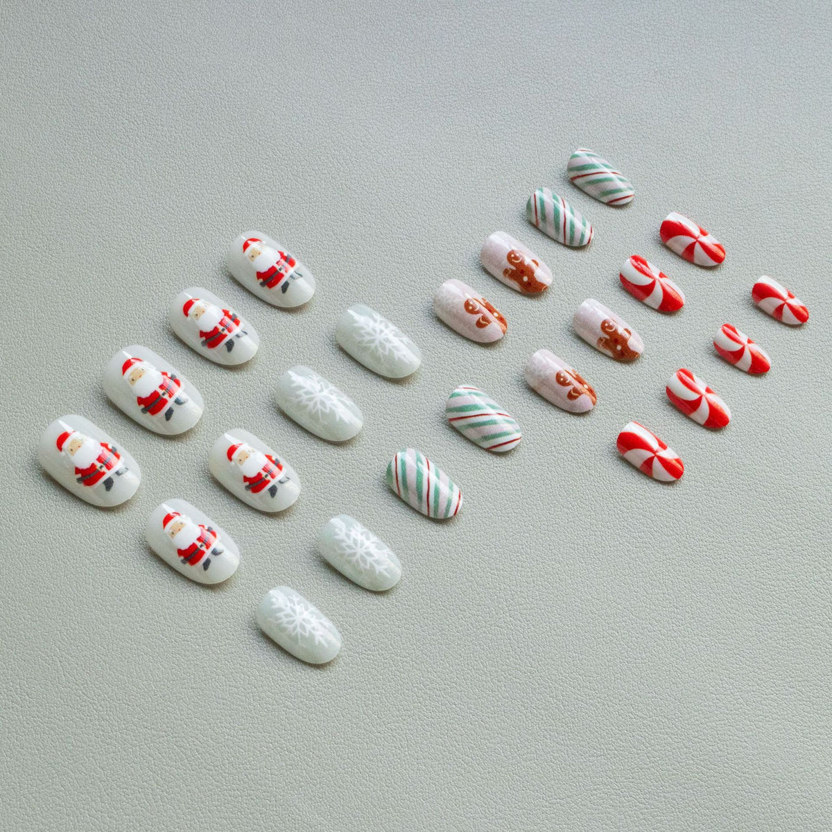 Festliches Lebkuchen-Nagelkunst-Set