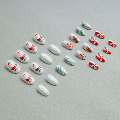 Festliches Lebkuchen-Nagelkunst-Set