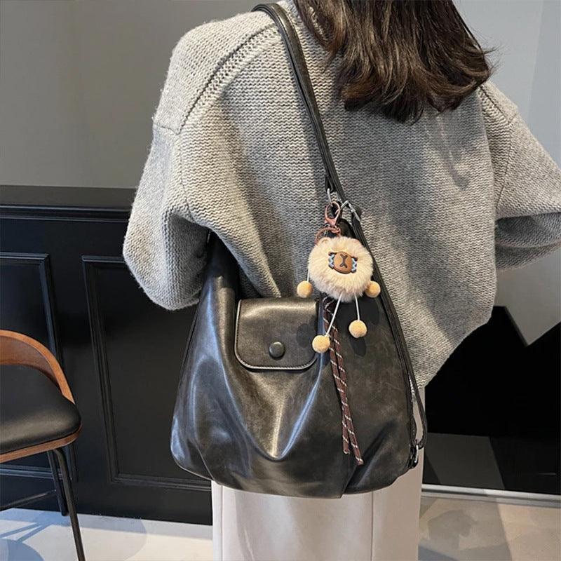 Chice Strukturierte Leder Hobo Tasche Brehn