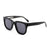 Damen modische Sonnenbrille mit robustem Kunststoffrahmen und braunen Gläsern Brehn