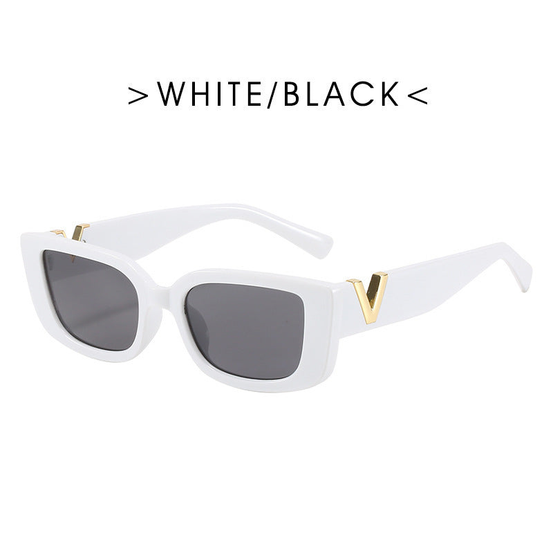 Retro-inspirierte geometrische Rahmen-Sonnenbrille Brehn